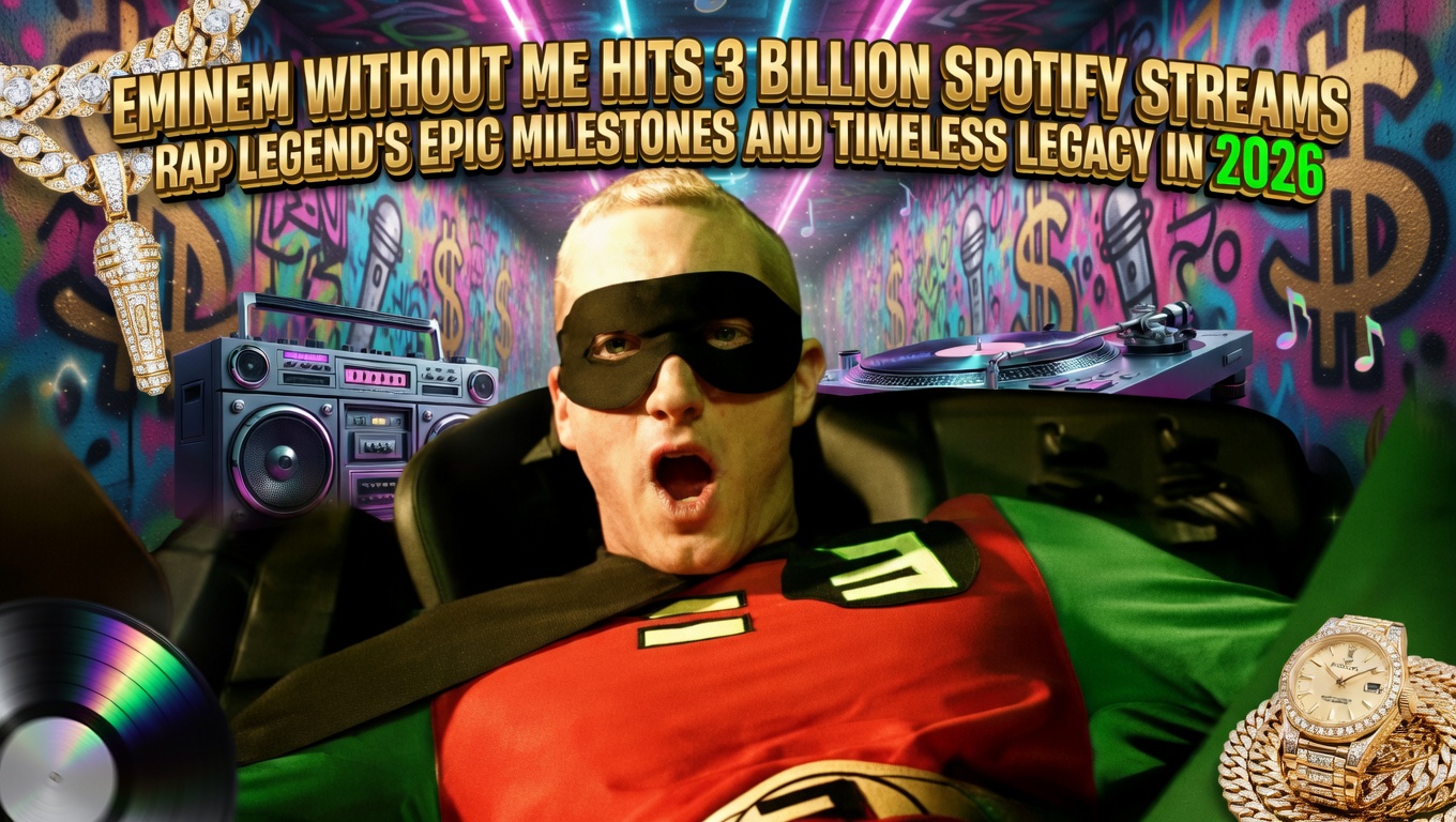 Eminem Without Me Hits 3 Billion Spotify Streams: Rap Legend's Epic Milestones and Timeless Legacy in 2026