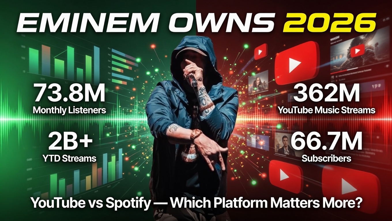 Eminem's 2026 Spotify vs YouTube Performance: Complete Breakdown & Which Platform Wins