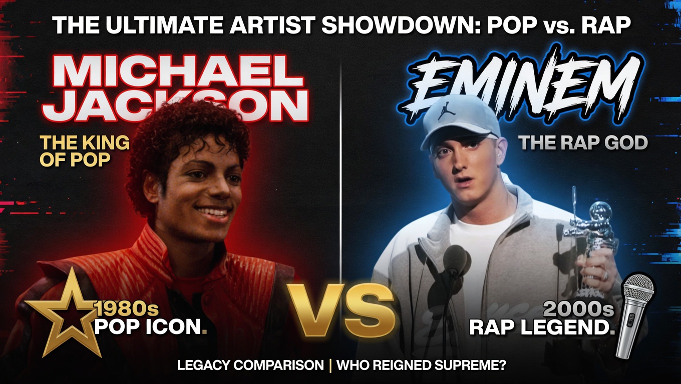 Eminem vs Michael Jackson: Detailed 2026 Comparison Amid MJ Biopic Hype